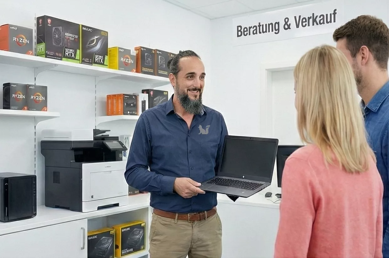 INFUKS Digital- Hardware Beratung & Verkauf im IT-Fachgeschäft bei der persönlichen Kundenberatung.